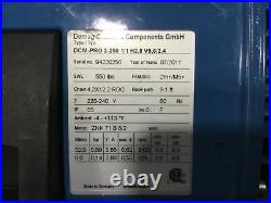 Demag DCM Pro 2-250 Electric Chain Hoist 550 lb 1/1 H2.8 V9.6/2.4 220-2 #08DKTK