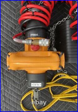 Demag DCMS Pro 2-250 Electric Chain Hoist 550 lb 1/1 H2,8 VS 16-30