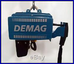 Demag DCS Pro 5-500 1/1 H5 VS8-15 Electric Chain Hoist 1100 lb 16' Lift 380/460V