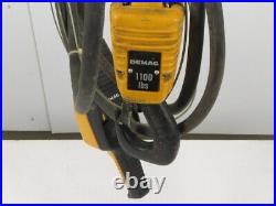 Demag DKST 2-500 1100LBS Electric Chain Hoist 480V 3 Phase 16FPM 16''6 Lift