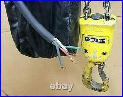 Demag Electric Chain Hoist Pk2n 1100lbs 240 Drop 460vac