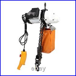 Electric Chain Hoist 1T Capacity Wired Remote Control Electric Hook Lift Winch