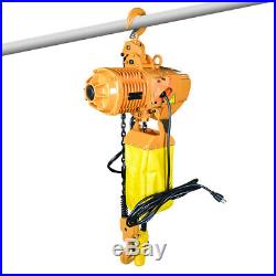 Electric Chain Hoist 2 Ton 4400 lb. Double Chain Electric Crane Hoist 10ft Lift