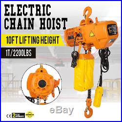 Electric Chain Hoist, 2000 lb, 110V electric crane hoist HD Super 2000 1 ton