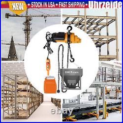 Electric Chain Hoist Single Phase Crane Hoist 2200 lbs Load 13 ft Lifting 1500W