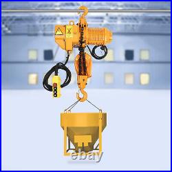 Electric Chain Hoist Single Phase Hoist Crane 10 FT Chain 110V 2204LBS/ 1 Ton