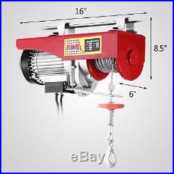 Electric Hoist Winch 400/800KG Rope Lift Tool Remote Chain Lifting Strong Cable