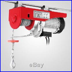 Electric Hoist Winch 400/800KG Rope Lift Tool Remote Chain Lifting Strong Cable