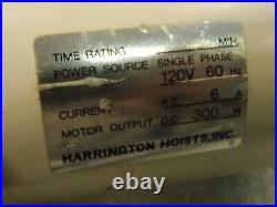 HARRINGTON ED250V Electric Chain Hoist 250 lb 15' Lift 120v Quiet Hardly Used