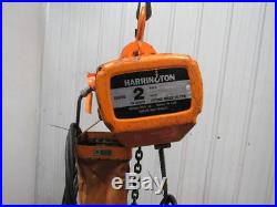 HARRINGTON ES2B-3065 2 Ton Electric Chain Hoist 220/440V 3Ph 11' Lift 26FPM
