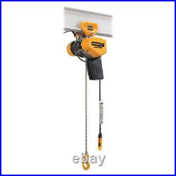 HARRINGTON SEQP005SD-10 Electric Chain Hoist, 14.8A, 25/4.2 fpm