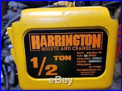 Harrington 1/2 Ton Electric Chain Hoist 208-230/460v 16' Lift 3 Phase Ibbq