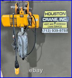 Harrington 1/2 Ton Electric Chain Hoist, NER005L, 15 ft Lift, 460-3-60V