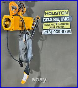 Harrington 1/2 Ton Electric Chain Hoist, NER005L, 15 ft Lift, 460-3-60V