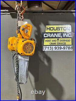 Harrington 1/2 Ton Electric Chain Hoist, NER005L, 9 ft Lift, 230/460V