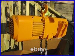 Harrington 1/2 Ton Electric Chain Hoist NEW 10' lift NER NER005L with Chain Cont