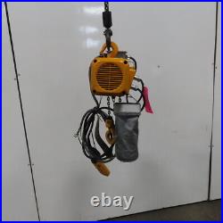 Harrington 1/4 Ton Electric Chain Hoist 10' Lift 36FPM 208- 230/460V 3Ph