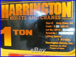 Harrington 1 Ton Electric Chain Hoist