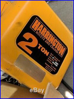Harrington 2 Ton Electric Chain Hoist Phase 3