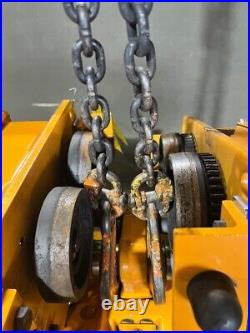 Harrington 2 Ton Electric Chain Hoist with Motorized Trolley, 15 FT, 460V, 2 SPD