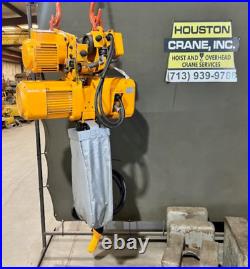 Harrington 2 Ton Motorized Electric Chain Hoist, NER020L, 20 Ft Lift, 230/460-3V