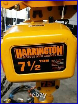 Harrington 7 1/2 Ton(15,000 Lb) Electric Chain Hoist New