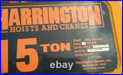 Harrington ER150S 15 Ton Electric Chain Hoist, 230/460V