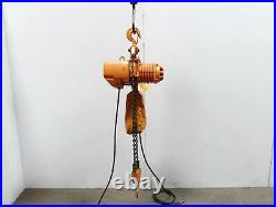 Harrington ES020L 2 Ton Electric Chain Hoist 20' Lift 13 FPM 3PH Tested