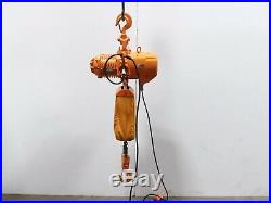 Harrington ES020L 2 Ton Electric Chain Hoist 20' Lift 15' Pendant 13 FPM 3PH