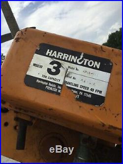 Harrington ES030S 3 Ton Electric Chain Hoist, 10 Lift, 208 V, 3 PH, With MS030