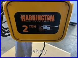 Harrington Electric Chain Hoist 2TON 10 ER020L PT020 Trolly