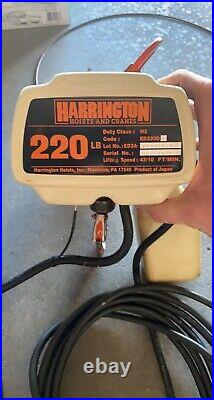 Harrington Electric Ed220s Chain Hoist 220 Lb Capacity 120v Eds Series