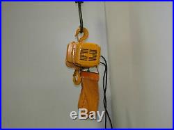 Harrington NER010L 1 Ton Electric Chain Hoist 15'6 Lift 16 FPM 230/460V 3PH