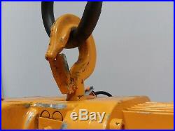 Harrington NER010L 1 Ton Electric Chain Hoist 15' Lift 14 FPM 480v