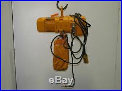 Harrington NER010L 1 Ton Electric Chain Hoist 16' Lift 16 FPM 230/460V 3PH