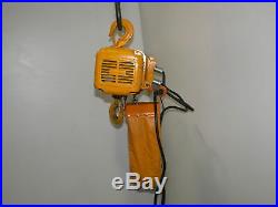 Harrington NER010L 1 Ton Electric Chain Hoist 16' Lift 16 FPM 230/460V 3PH