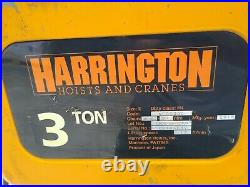 Harrington NER030C 3 Ton 20' Lift Electric Chain Hoist, New Pendant