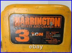 Harrington NER030L 3 Ton 6000# 20' Lift 16FPM 3.5kW 3Ph Electric Chain Hoist