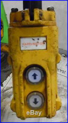 Harrington Ner005s Electric Chain Hoist 1/2 Ton (1000 Lbs), Size D, 25 Ft Lift