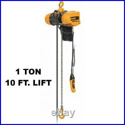 Harrington Seq Electric Chain Hoist 2000 Lb Capacity, 10 Ft Lift