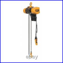 Harrington Seq005sd-10 Electric Chain Hoist, 1,000 Lb, 10 Ft, Hook Mounted No