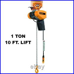 Harrington Seqp Electric Chain Hoist 2000 Lb Capacity, 10 Ft Lift
