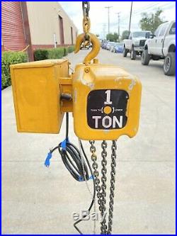Ingersoll Rand HLF208 1 Ton Electric Chain Hoist With 2.25 HP Doerr Motor