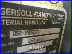 Ingersoll Rand Q50-1ND50E10-11-4CP Quantum Electric Chain Hoist, 1/2 Ton