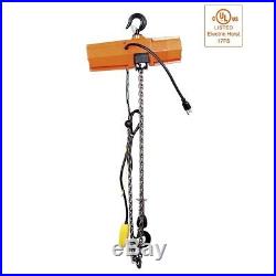 JBLIFT 1-Phase Single Speed Electric Chain Hoist, 300lbs Capacity, 10' Lift with