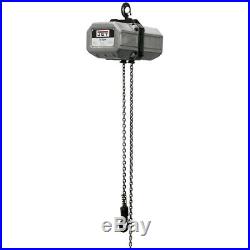JET 1/2SS-1C-10 1/2 Ton Electric Chain Hoist 1Ph 10' Lift 115/230V Prewired 230V