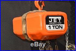 JET 1SS-3-20 Electric Chain Hoist 1 Ton 2200 lb. Capacity 20' Lift 3ph 230/460V