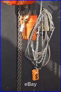 JET 1SS-3-20 Electric Chain Hoist 1 Ton 2200 lb. Capacity 20' Lift 3ph 230/460V