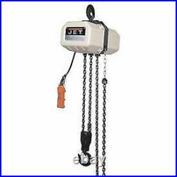 JET Electric Chain Hoist 20' Lift, 1/2 Ton, 3 Phase 230/460V