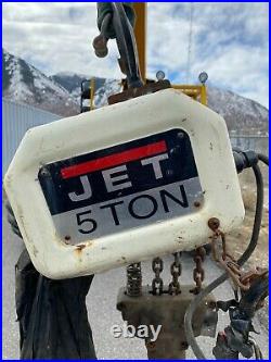 Jet 5 Ton Electric Chain Hoist Phase 1, Hoisting Speed 4.9 Model No 5ss-1c-15